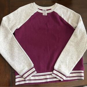 Athletic Works Girl’s Purple and Gray Sweatshirt, Size 14/16